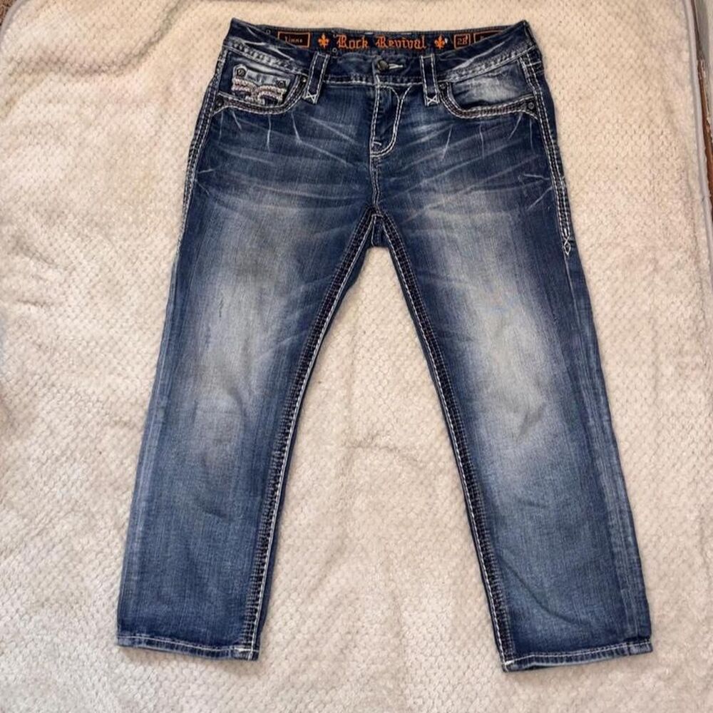 Rockrevival Women's Blue and Navy Jeans